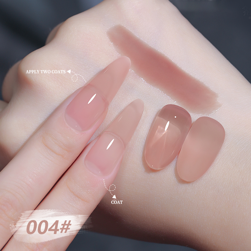 Nawoelite 6สี ทําเล็บเจล ขนาด 15ml ชุดเจลทาเล็บสีนู้ดเพื่อสุขภาพ สำหรับร้านทำเล็บ จัดส่งที่รวดเร็ว - 3