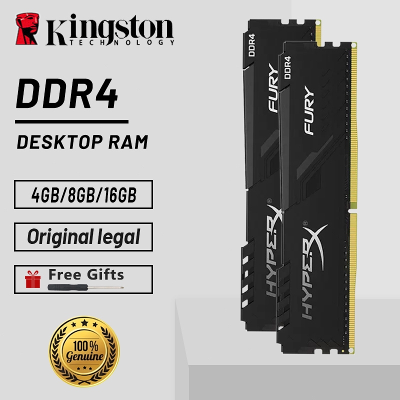 Kingston HyperX FURY Desktop DDR4 RAM 4GB 8GB 16GB 2400Mhz 2666Mhz 3200Mhz DIMM Game Memory 9614