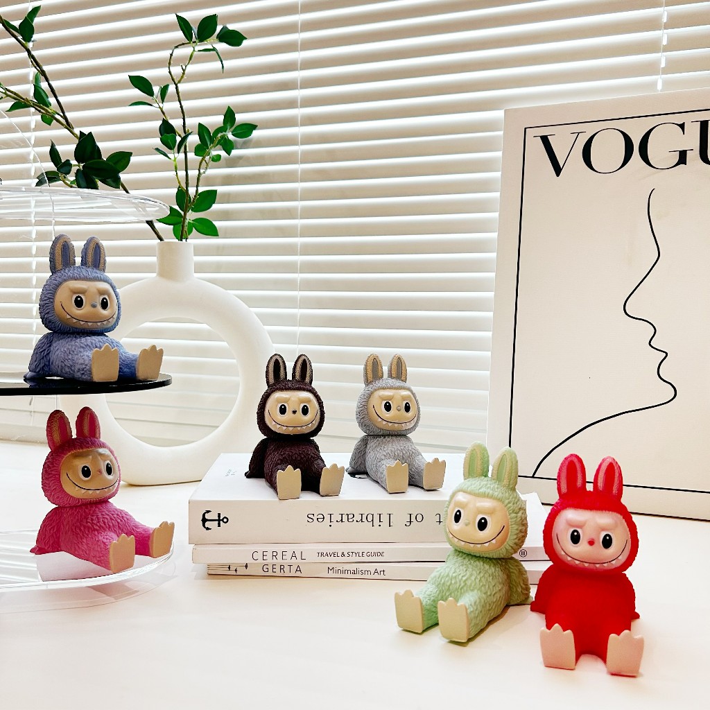 【labubu】พร้อมส่งที่ไทย ขาตั้ง โทรศัพท์ ลายการ์ตูนน่ารักๆ หัวหมุนได้ไซร์ใหญ่