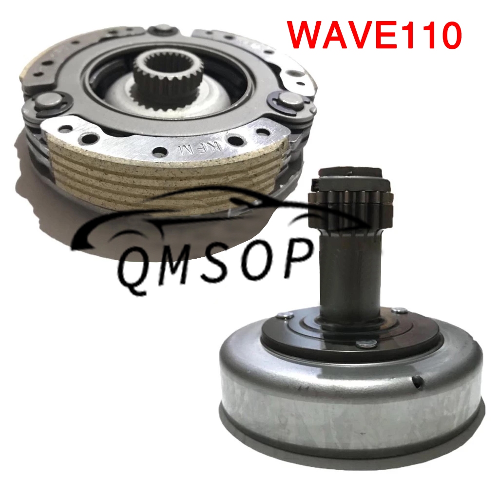 (WAVE100,100S-2005/UBOX)ผ้าคลัทช์แรงเหวี่ยงหรือเจดีย์ครัชพร้อมผ้าครัช รุ่น เวฟ100S 2005/ยูบล็อค/เวฟ110/ดรีม99/KFM_305