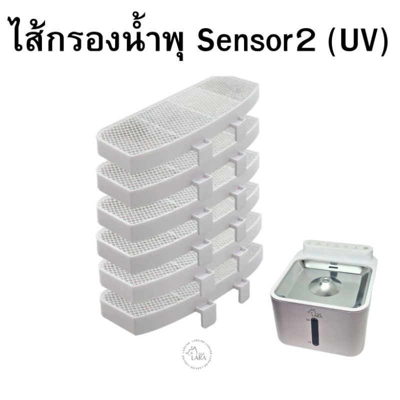 รุ่นuv🌈ไส้กรองน้ำพุ​ แผ่นกรอง​น้ำพุ​ไร้สาย รุ่น Lara168 Sensor2 ( M12 )