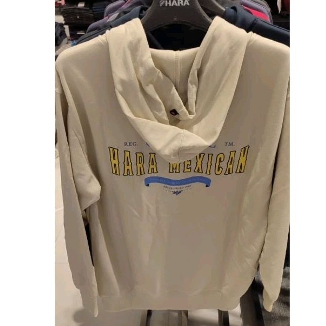 HARA เสื้อฮู้ดดี้แขนยาว รุ่นใหม่ หน้าซิป ป้ายหนัง  พร้อมส่ง