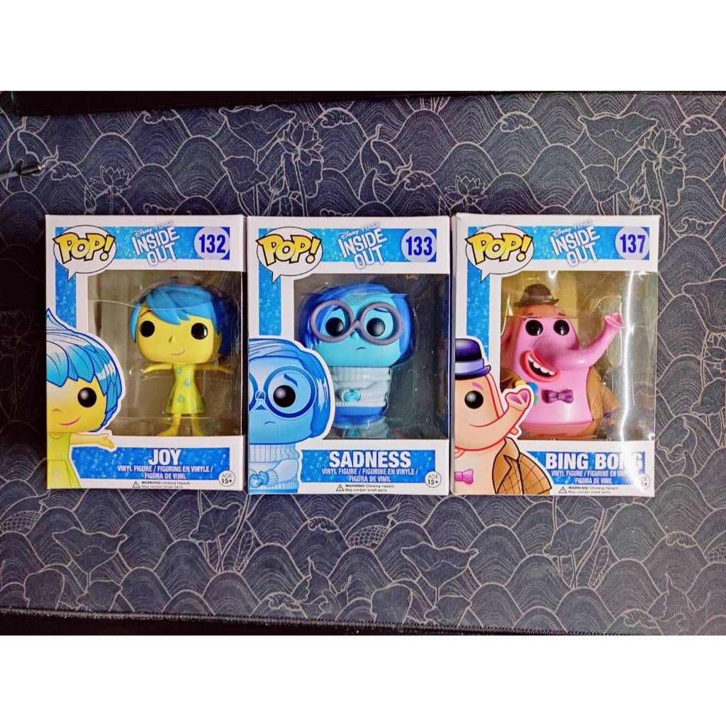 Funko Pop แท้ 100% !!! Inside out : Sadness , Joy , Bing bong