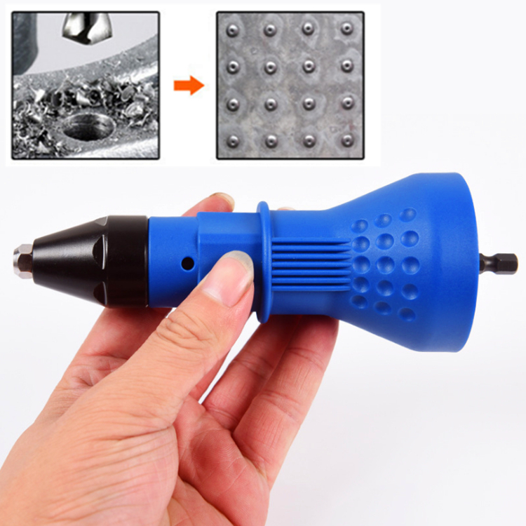 ชุดแปลงสว่านเป็นหัวยิงรีเวท อัตโนมัติ ขนาด 2.4mm, 3.2mm, 4.0mm, 4.8mm Rivet Gun Adapter