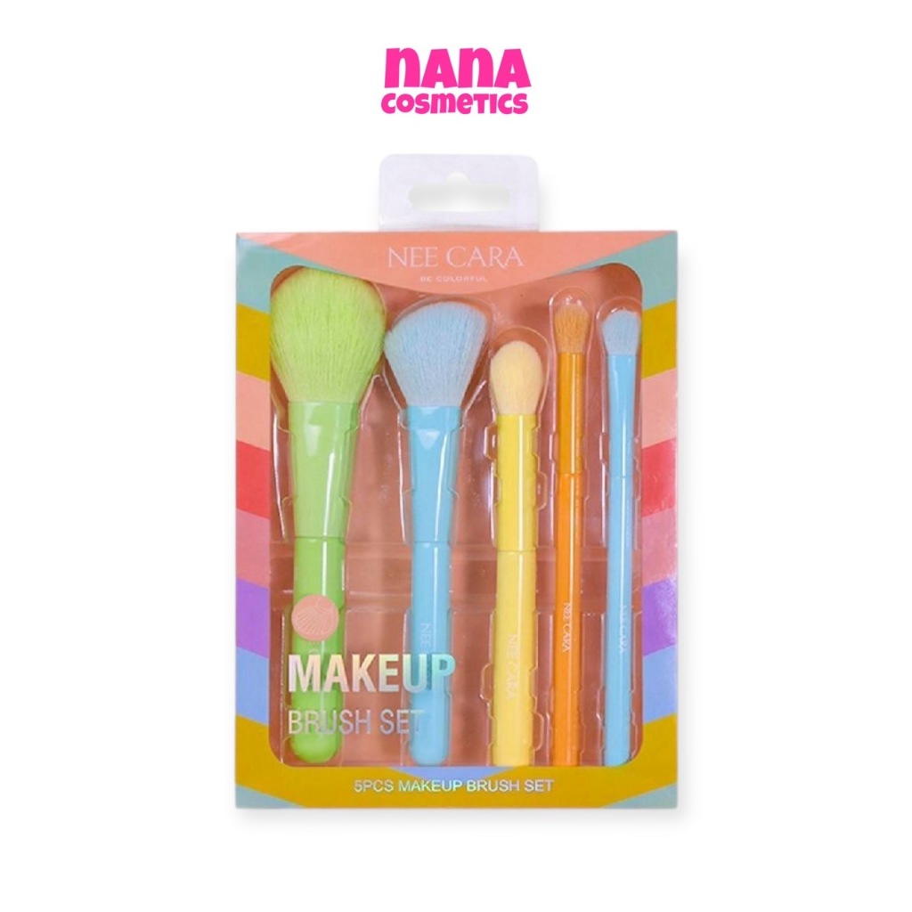 N356 นีคาร่า ชุดแปรง 5 ชิ้น Nee Cara 5 Pcs Make Up Brush Set