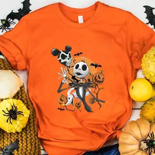 Halloween พร้อมส่ง 🔥 เสื้อยืดแขนสั้น คอกลม ฮาโลวีน สกรีนลาย ES.SHOP28 ผ้าคอตตอนผสม