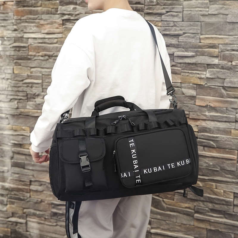 [BG08] กระเป๋าเดินทาง กระเป๋าเป้ เข้าฟิตเนส มีสายสะพายใส่เสื้อผ้า กระเป๋าขนาดใหญ่ สำหรับเดินทาง
