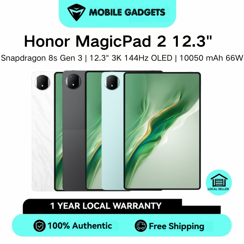 Honor MagicPad 2 12.3" | Snapdragon 8s Gen 3 | 12.3 inches 3K 144Hz OLED | 10050 mAh 66W