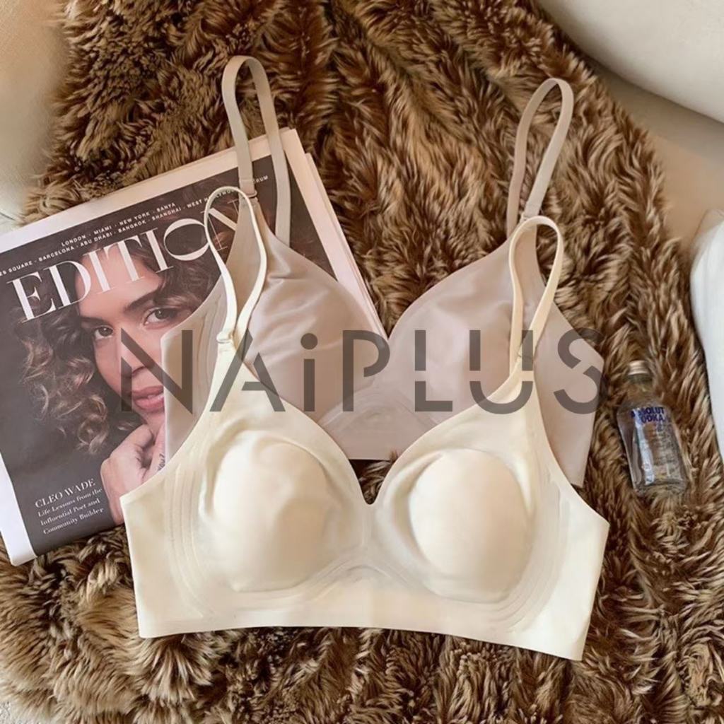 NAIPLUS เสื้อชั้นในสตรี รุ่นเว้าหลัง เนื้อผ้าบางเบา ใส่สบาย ไม่ร้อน ไร้ขอบ ไร้โครง#668