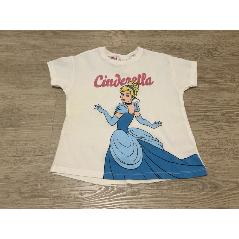 เสื้อยืดเด็กหญิงลายเจ้าหญิงซินเดอเรลล่า Zara x Disney Princess size98