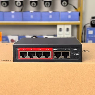 USEE (รับประกัน 1 ปี) USEE POE SWITCH 4P / 8P / 8P uplink Gigabit / 16P / 24P สวิตส์จ่ายไฟ จากร้าน yoosee cctv