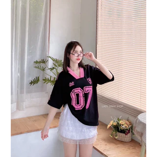 ส่งจากไทย เสื้อกีฬาแขนสั้น 07 คอวี ขนาดฟรีไซส์อก44