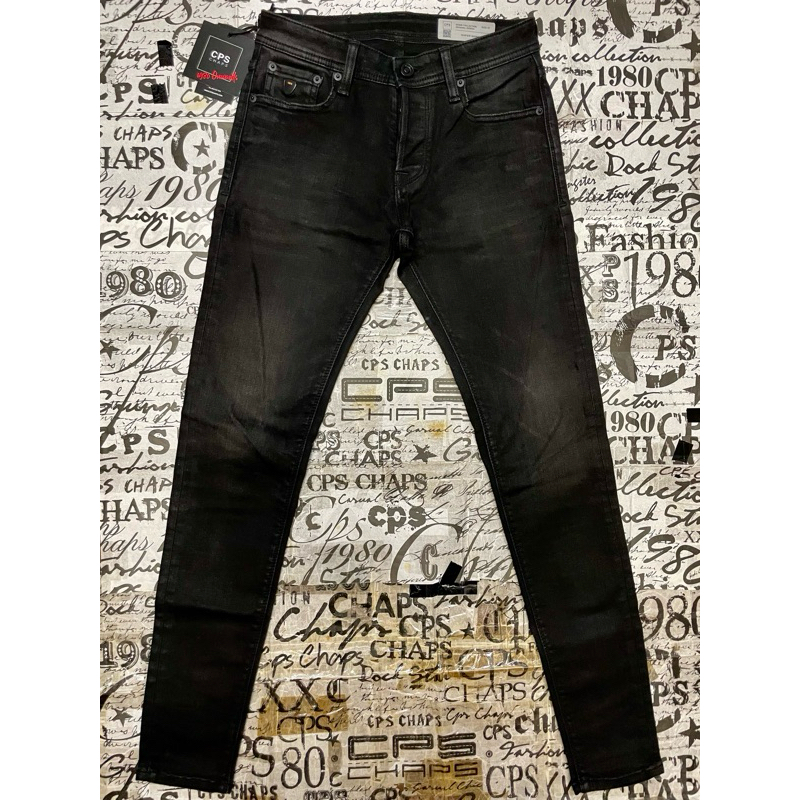 CPS CHAPS JEANS C20SMJA119 SIZE 27 กางเกงยีนส์ดำผู้ชาย เดฟชาย ผ้ายืด (แชปส์) สภาพเหมือนมือ 1 พี่ตูน 