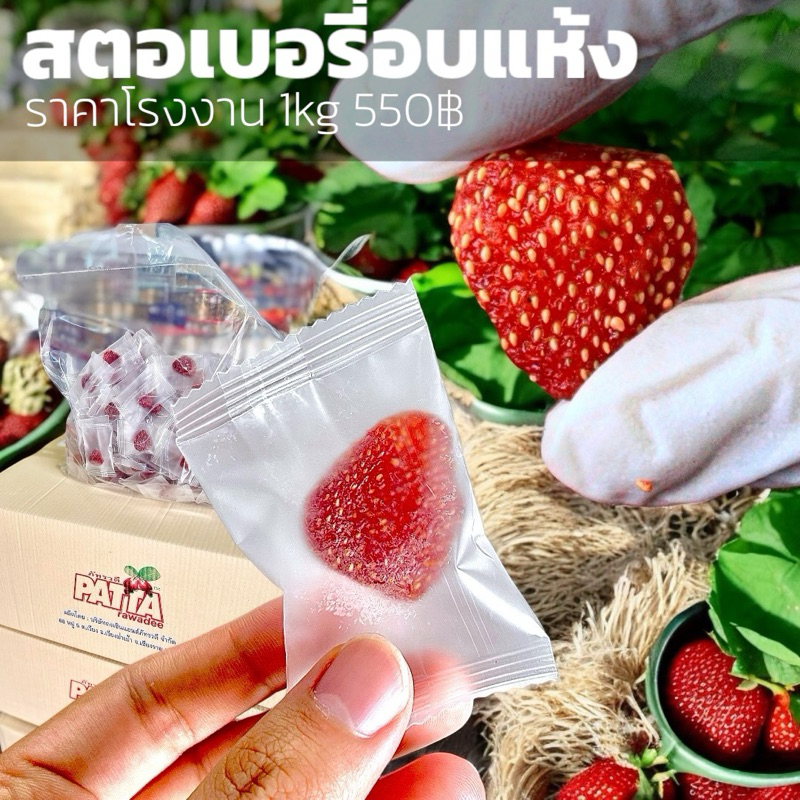 แพงหน่อยแต่ดี!! สตรอเบอรี่อบแห้ง(ลูกเดี่ยว)mini1KG 齋·حلال สตอเบอรี่ minimal สตอเบอร์รี่ อย :5720924760007
