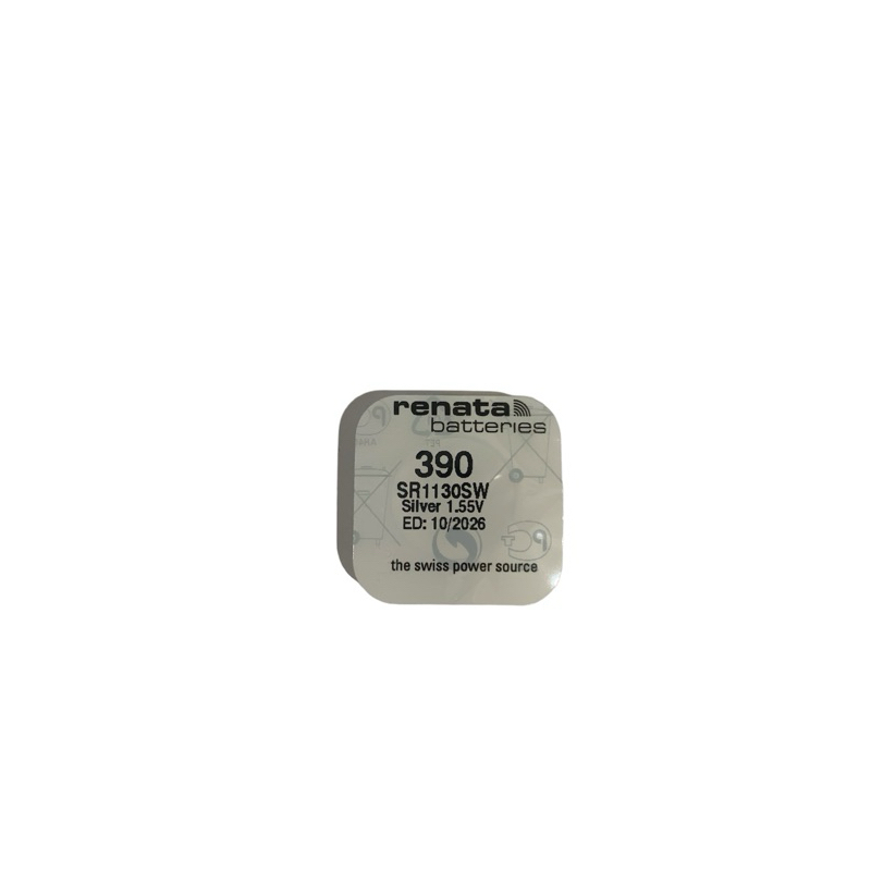 ถ่านนาฬิกา Renata 390 (SR1130SW) 1.55V ถ่านสวิส จำหน่ายยกกล่อง จะมี 10 ก้อน