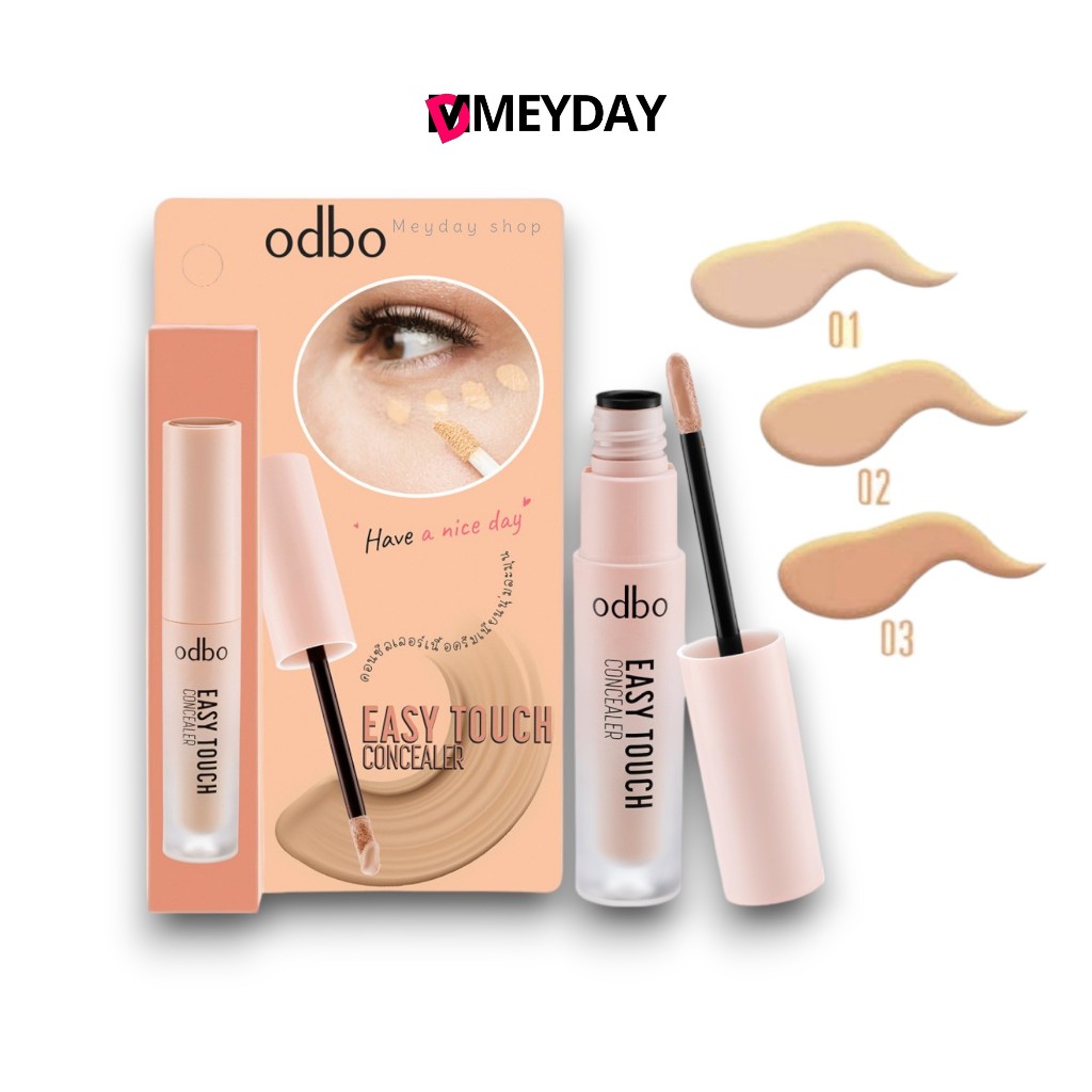 (OD424) odbo คอนซิลเลอร์ เนื้อครีม โอดีบีโอ  Easy Touch Concealer ปริมาณ 3ml