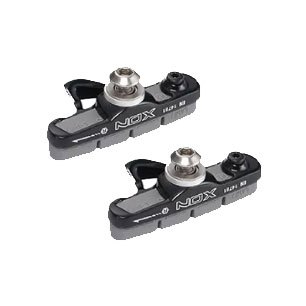 ผ้าเบรคจักรยานเสือหมอบ+ฝักอลูมิเนียม สีดำ 1คู่ รองรับ Shimano Dura-Ace, Ultegra, 105 XON XBS-07