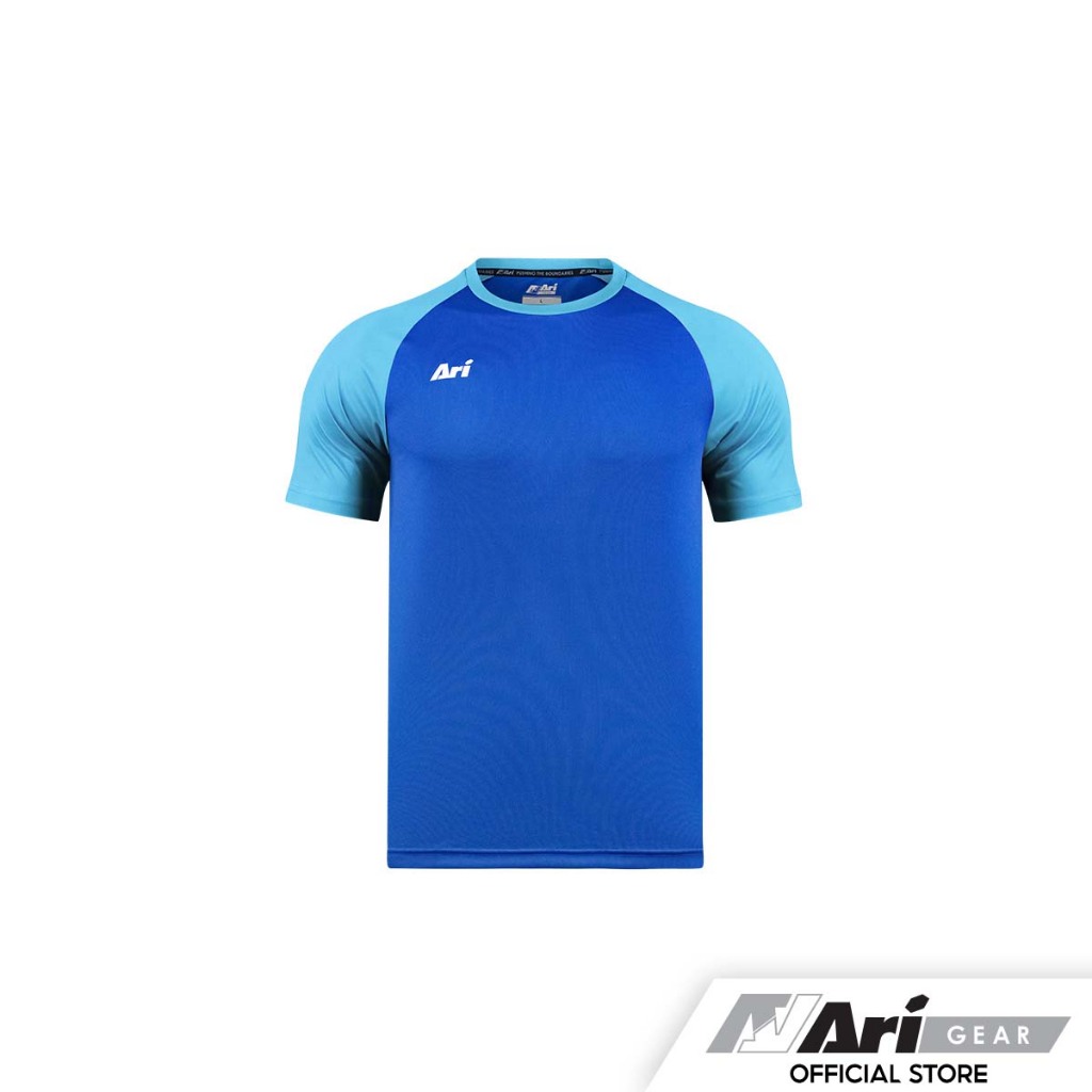 ARI KIDS ESSENTIAL 2TONES TEAM JERSEY - NAVY/BLUE เสื้อฟุตบอลเด็ก อาริ 2TONES สีกรมท่าน้ำเงิน