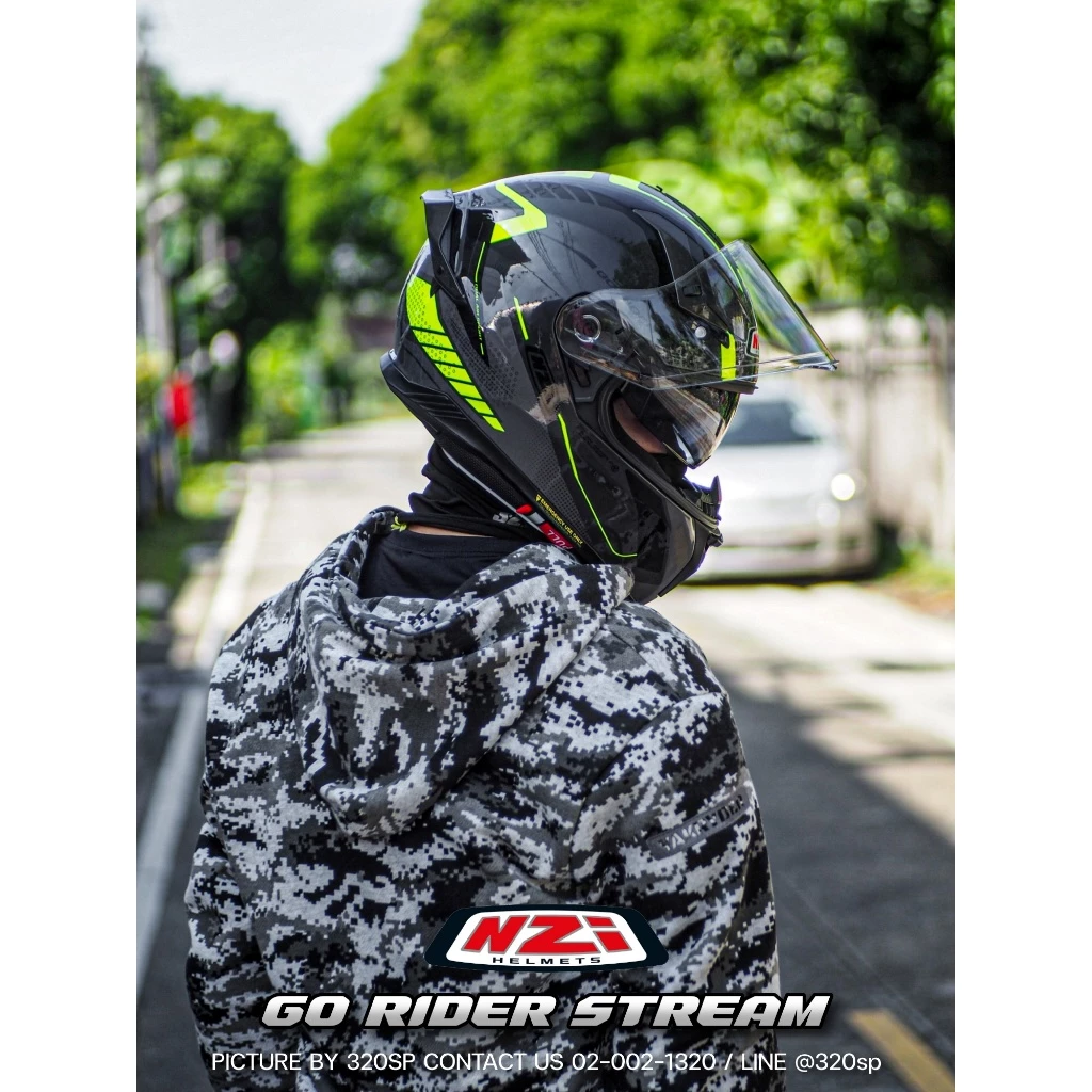 หมวกกันน็อค NZi GO RIDER STREAM ติดตั้งกล้องได้ !! ของแท้จากสเปน!! ส่งไว!! thumbnail 7