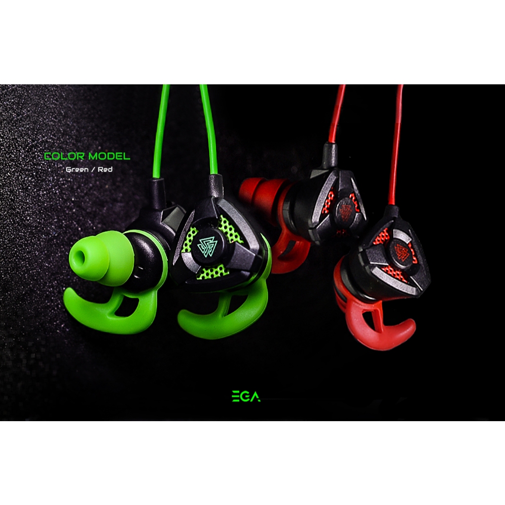 TYPE E1 EGA ZONE Gaming Headset Red