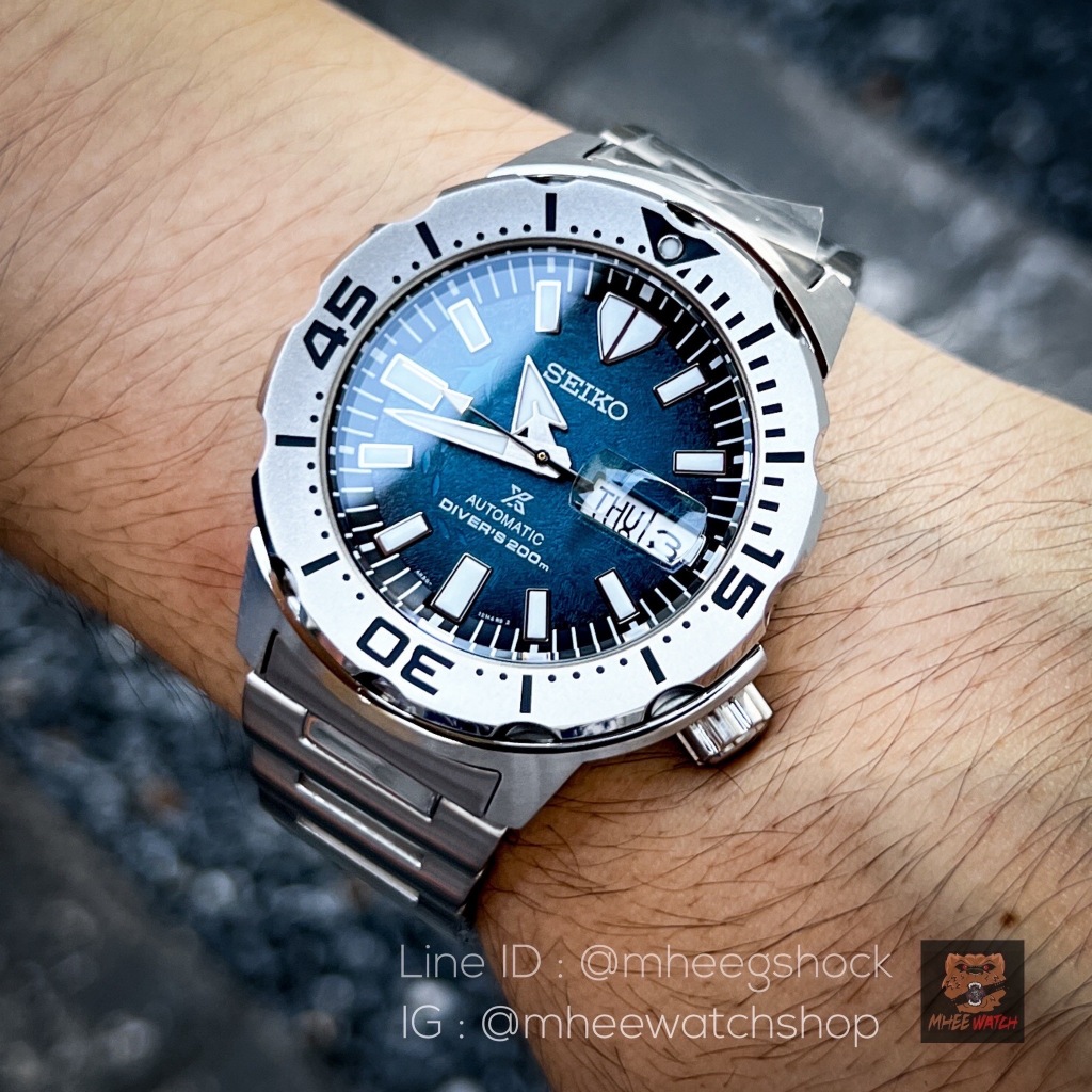 Seiko Monster Special Edition Save The Ocean in the Night of The Antarctica GEN2 (กระเบนกลางคืน SRPH