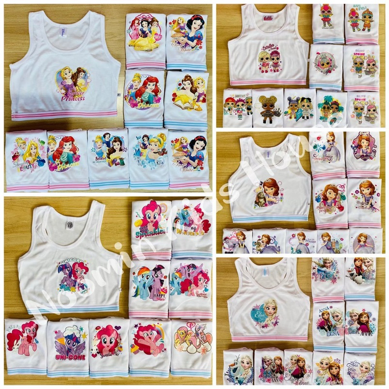 🎀 เสื้อกล้ามแบบครึ่งตัว ลายลิขสิทธิ์ 🎀 (1ตัว)