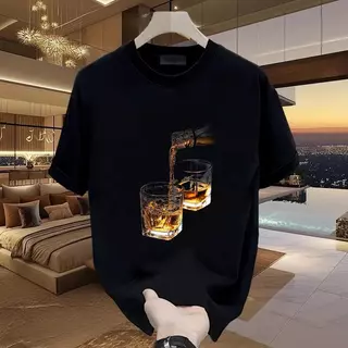 เสื้อยืดแขนสั้นคอกลม แฟชั่นผู้ชาย ฮอตฮิต ES-0241