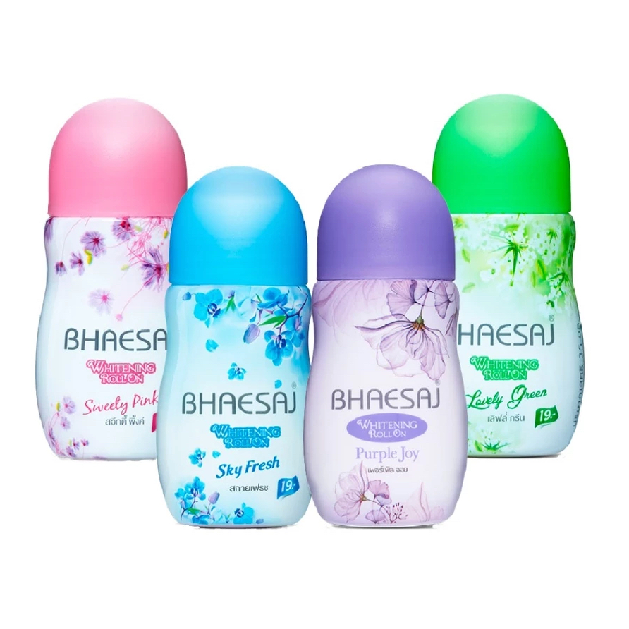 (ยกแพค x 6 ขวด) Bhaesaj เภสัชโรลออน ไวท์เทนนิ่ง 35ml. มี 4 สูตร ระงับกลิ่นกาย โรลออนเภสัช ทาผิวใต้วงแขน Roll on