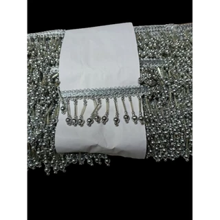ริบบิ้น ชายครุย ยาวประมาณ 8 เมตร ***งาน Handmade ด้านในพับอาจมีตำหนิ มีรอยเชื่อม 2-3จุดได้เป็นปกติ***