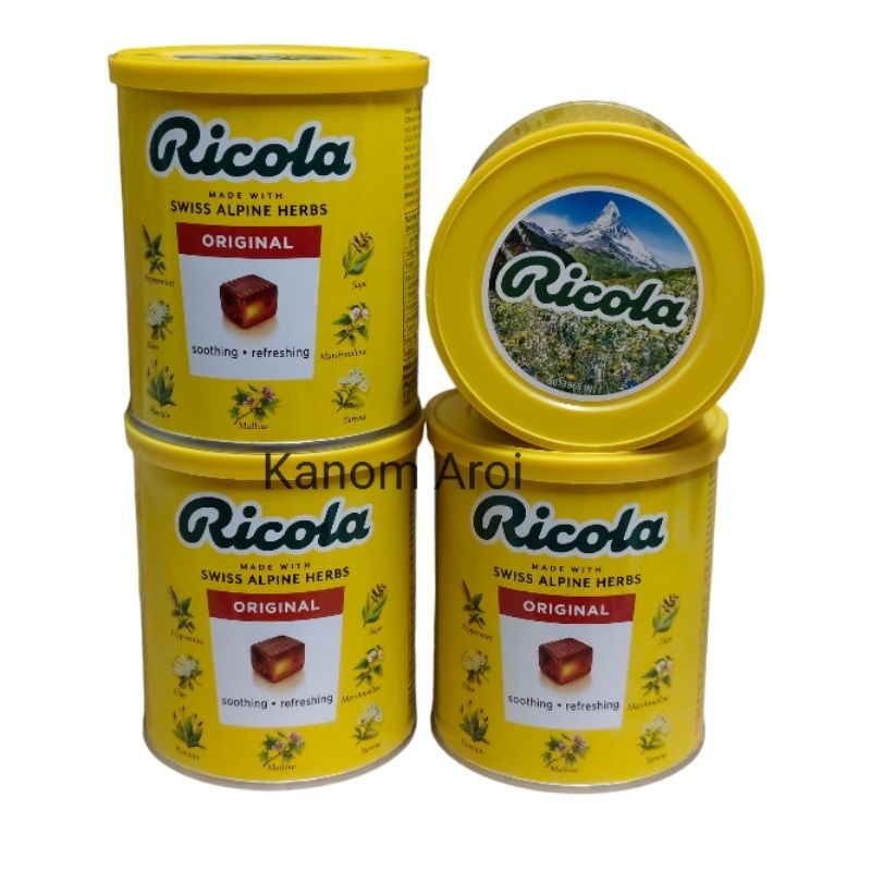 ลูกอมริโคล่า Ricola Swiss Herb Candy สวิสเฮิร์บแคนดี้ ลูกอมรสสมุนไพร 250 กรัม