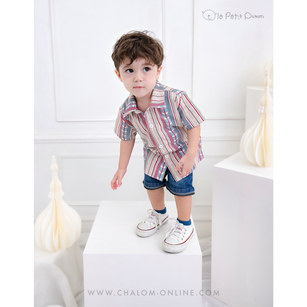 CHA-LOM : KS PU 371 IT เสื้อเชิ๊ตลูกชาย