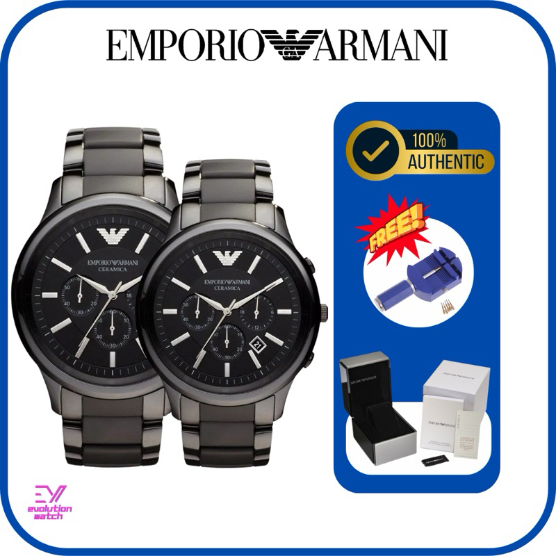 นาฬิกาข้อมือผู้ชาย EMPORIO ARMANI รุ่น AR1451 CERAMICA ของแท้100% ประกัน 2 ปี