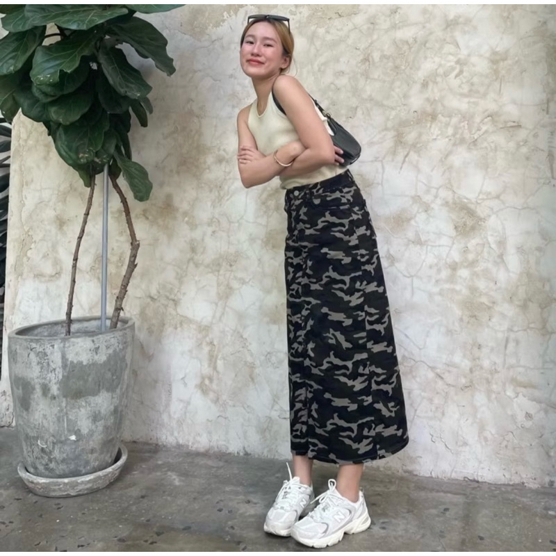 Knockknockth กระโปรงลายทหาร ของใหม่