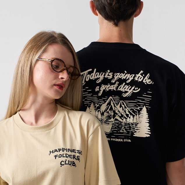 Hidden Folder (Today's going to be a great day : Tee Shirt) เสื้อยืด Folders UNISEX เสื้อหน้าร้อน คอกลม เนื้อนุ่ม