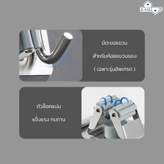 A Haus ที่แขวนไม้กวาด ที่แขวนติดผนัง ที่แขวนไม้ถู ที่แขวนไม้ถูพื้น ที่แขวนของอเนกประสงค์ สำหรับแขวนไม้กวาด ไม้ถูพื้น