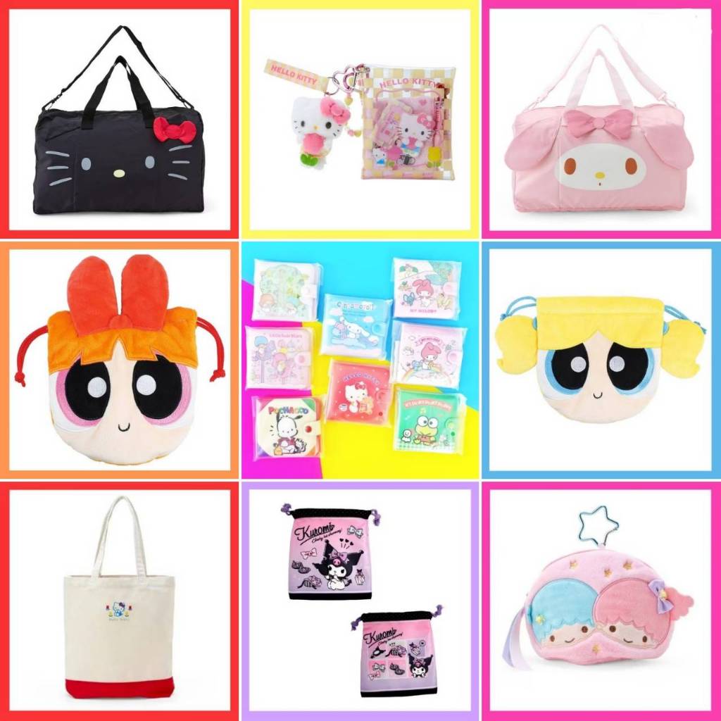 แท้ 100% กระเป๋าสตางค์ Sanrio wallet กระเป๋าเงิน Sanrio ถุงผ้า กระเป๋าผ้า กระเป๋าใส่ของ กระเป๋าเดินทาง Sanrio