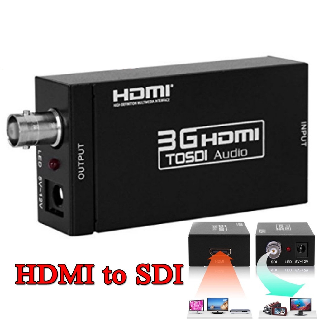 ส่งจากไทย HDMI to SDI/3G-SDI Adapter Converter Support HD 1080P