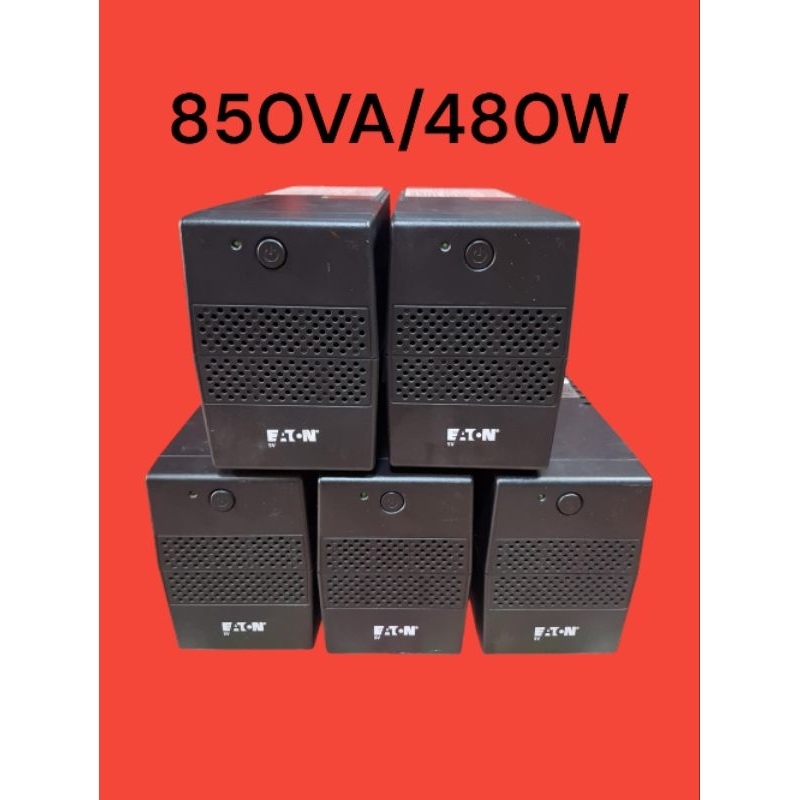 เครื่องสำรองไฟ EATON UPS 850va/480w เครื่องสำรองไฟมือสอง  ไม่มีแบตเตอรี่ กันไฟดับไฟตก เครื่องเปล่า ใ