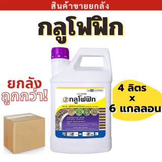 ยกลัง กลูโฟฟิก ( กลูโฟซิเนต - แอมโมเนียม ) 4 x 6 แกลลอน