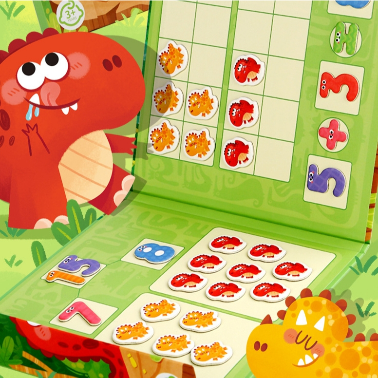 กระดานแม่เหล็ก ฝึกบวก-ลบ เลข 3+ Magnetic Number เรียนรู้ผ่านการเล่น ARITHMETIC SKILLS