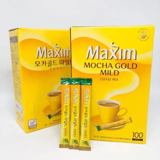 กาแฟเกาหลี Maxim Mocha Gold Mild - White Gold 1 กล่อง 100 ซอง ของแท้ 100% กาแฟแม็กซิม 맥심