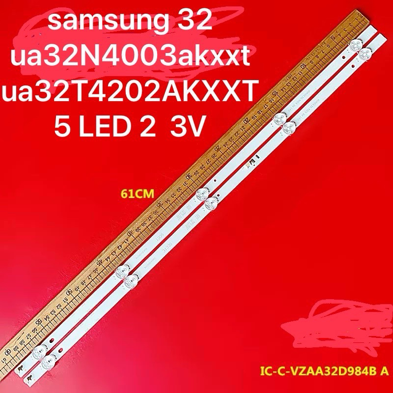 หลอดแบล๊คไล้ท์ทีวี samsung 32 ua32N4003akxxt ua32T4202AKXXT  5 LED 2 แถว  3V UA32N4003AK UA32N4001AK