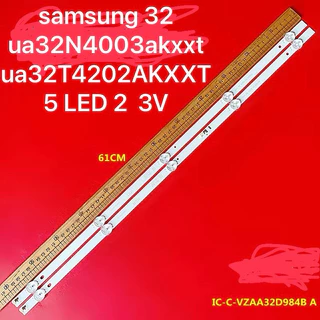 หลอดแบล๊คไล้ท์ทีวี samsung 32 ua32N4003akxxt ua32T4202AKXXT 5 LED 2 แถว สินค้าใหม่ 3V