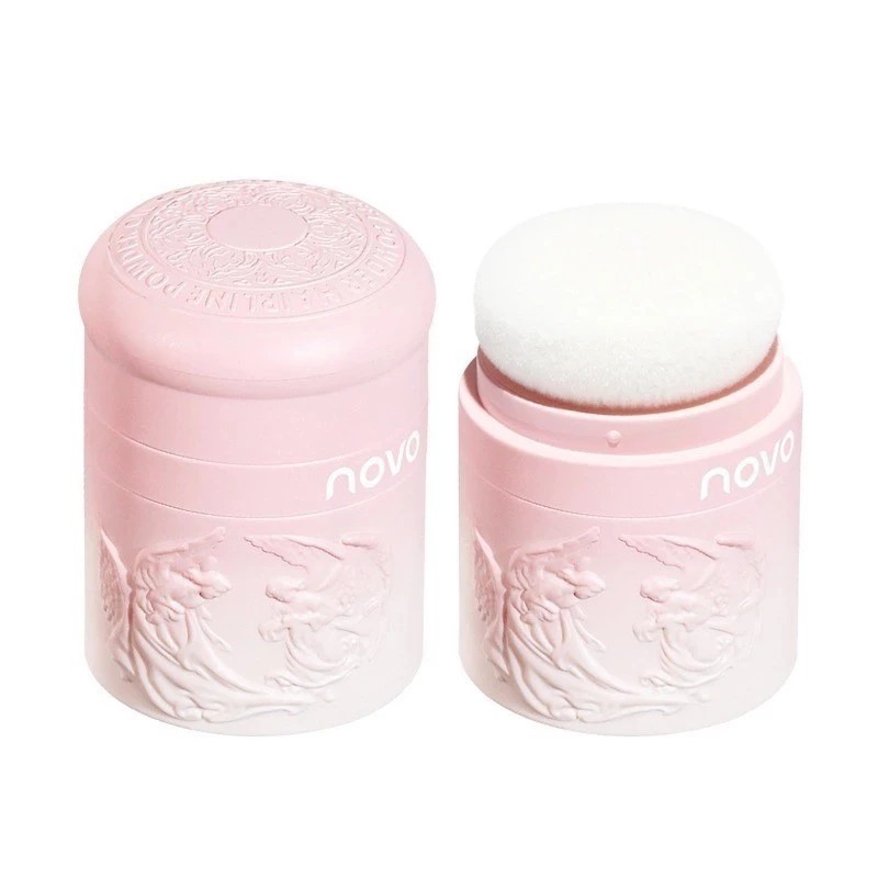 ปลีก/ส่ง ปิดเหม่ง Novo แป้งฝุ่นควบคุมความมันผมธรรมชาติติดทนนาน No.6298