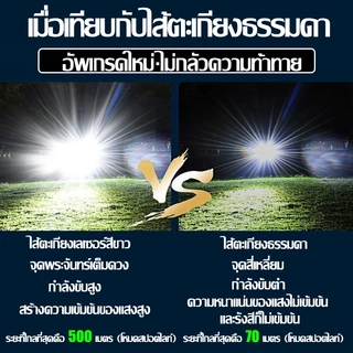 ✨สว่างจริง✨ ไฟฉายแรงสูง 9990000W สามารถชาร์จโทรศัพท์ได้ ขนาดเล็ก กันน้ํา มี 3 โหมด สําหรับตั้งแคมป์ ไฟฉาย LED Flashlight