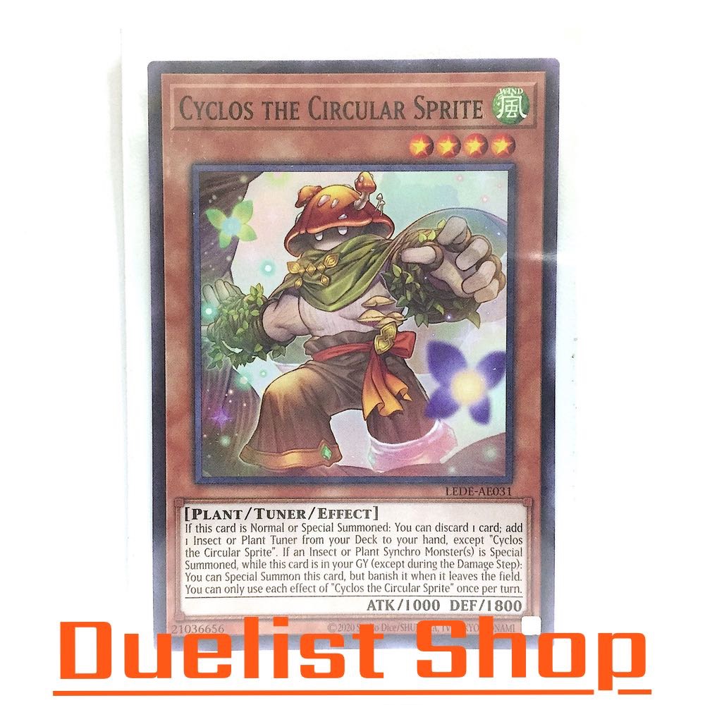 Cyclos the Circular Sprite (N) Monster Wind Level4 [Machine/Effect] ชุด LEDE-AE031 การ์ดยูกิโอ (Yu-G