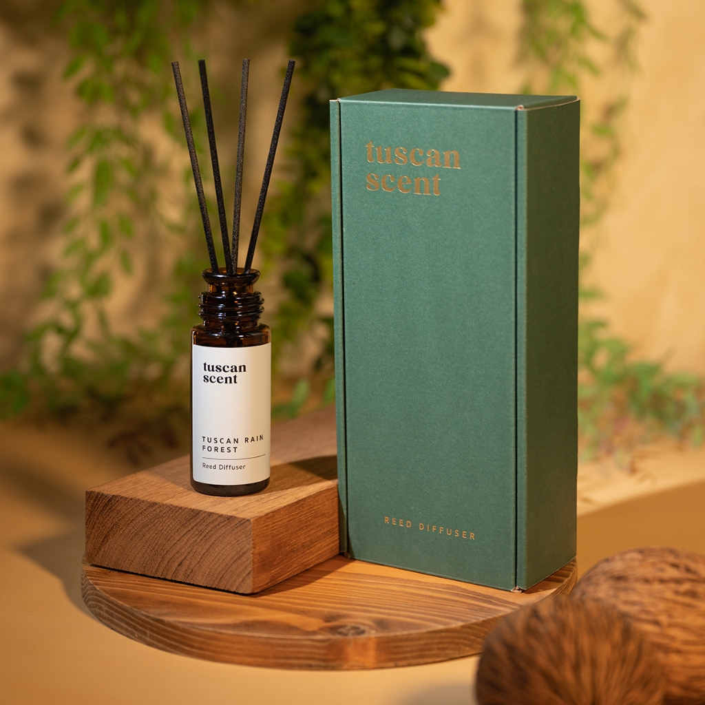 TUSCAN SCENT ORGANIC DIFFUSER TUSCAN RAIN FOREST 60 ml.