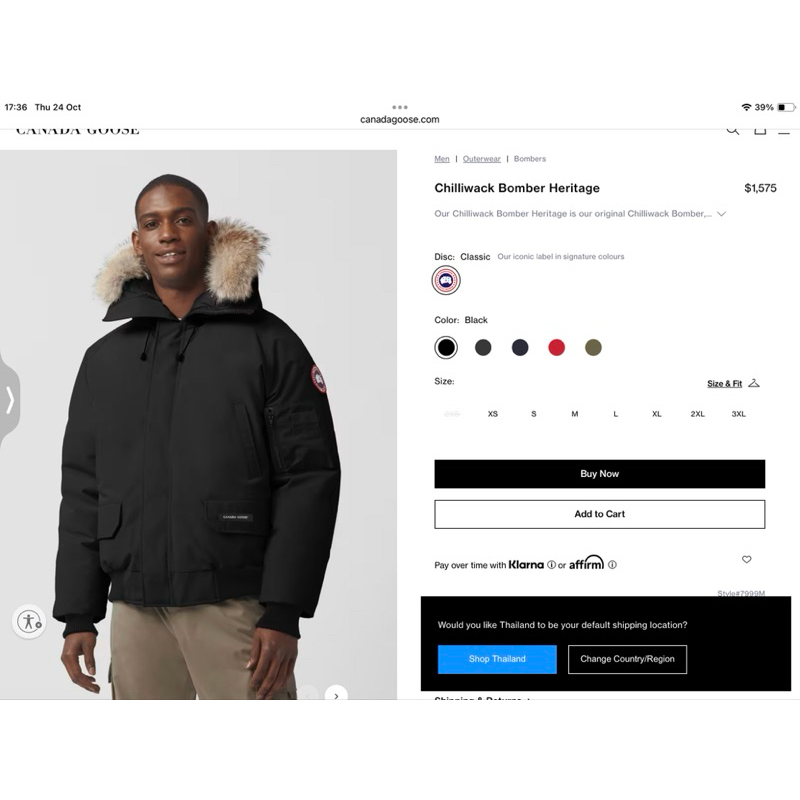 **do** เสื้อกันหนาว Canada Goose Chilliwack Bomber Heritage แยกขนเฟอร์ออกได้ ใส่ได้ ชาย หญิง สินค้าใหม่ ของแท้