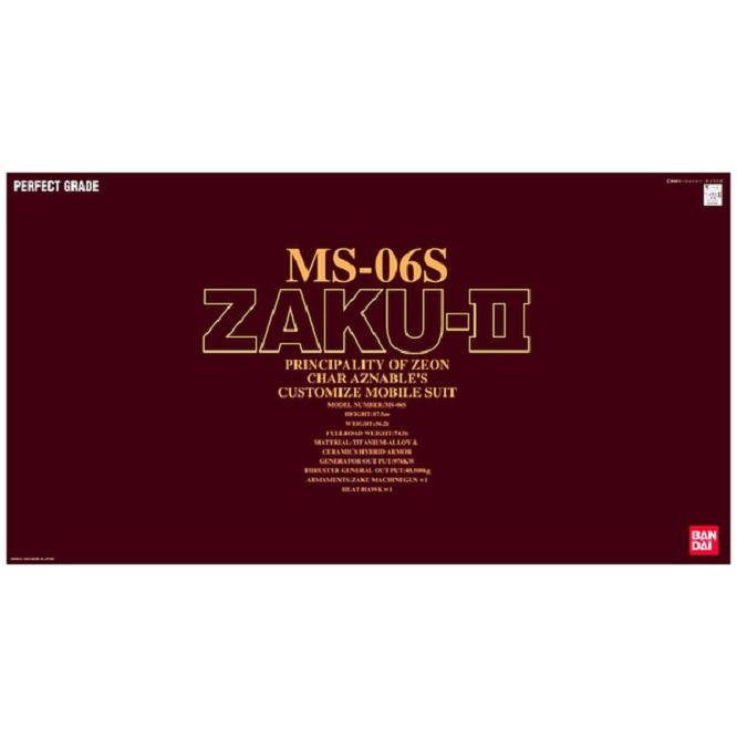 Bandai PG 1/60 Zaku II MS-06S