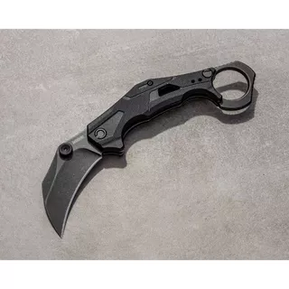 มีดพับ คารัมบิท Kershaw Outlier Assisted Karambit Knife Black GRN (8Cr13Mov 2.5" Black Stonewash)